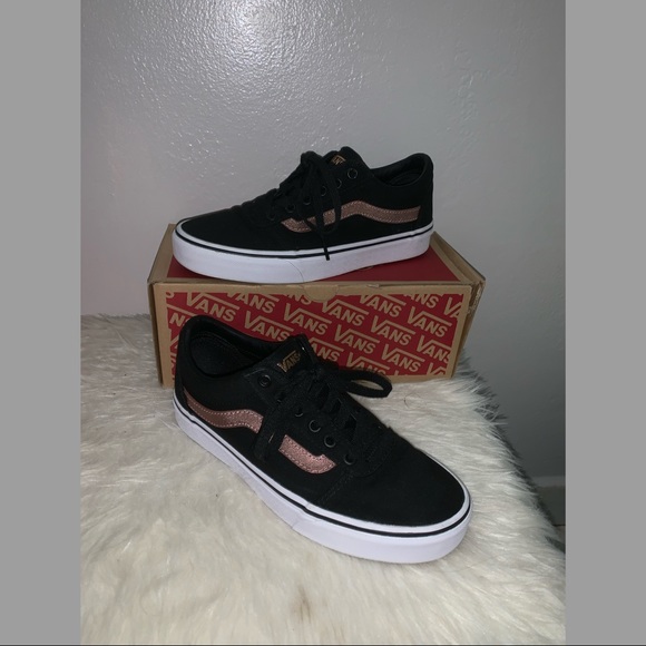 vans black rose gold